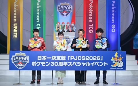 最初の3匹のポケモン総勢27匹が初めて集結！「日本一決定戦『PJCS2026』ポケモン30周年スペシャルイベント」レポート