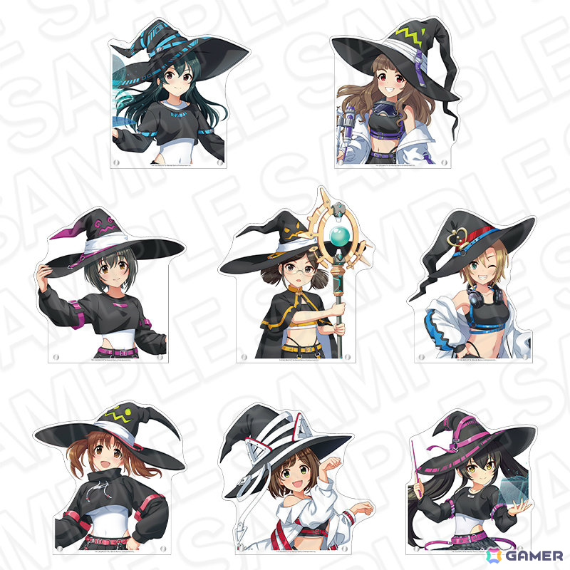 「デレマス」サイバーウィッチポップアップショップの事後通販が開始！ホログラムカンバッジやデカアクリルスタンド、特大タペストリーなどがラインナップの画像