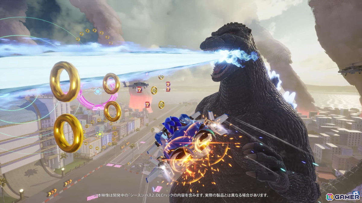 「ソニックレーシング クロスワールド」シーズン2で「ゴジラ」「エヴァンゲリオン」とのコラボが決定!新コースも登場の画像