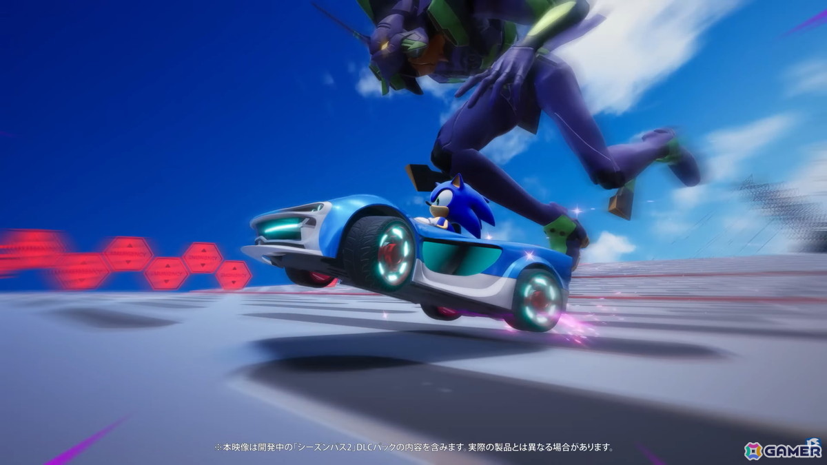 「ソニックレーシング クロスワールド」シーズン2で「ゴジラ」「エヴァンゲリオン」とのコラボが決定!新コースも登場の画像
