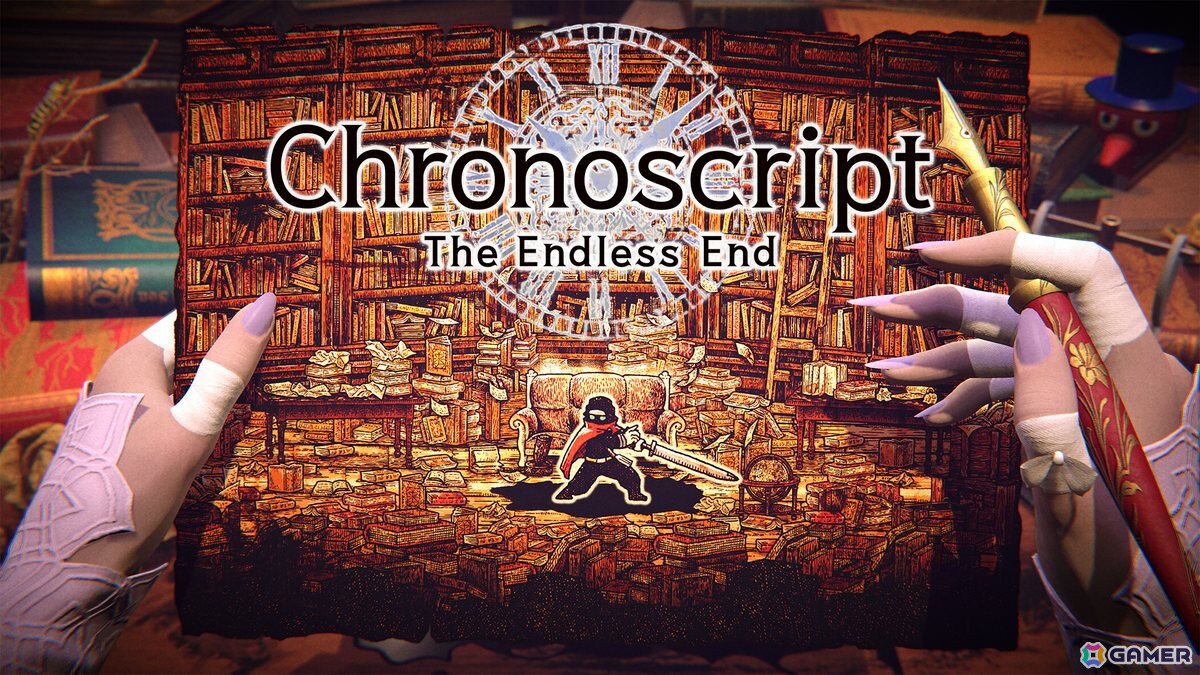 「Chronoscript: The Endless End」は2026年秋に発売!謎に包まれていた執筆家、主人公である編集者のキャラクターデザインも公開の画像