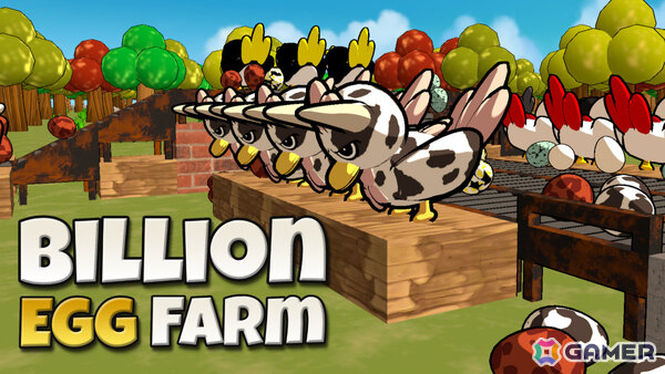 カオスな養鶏自動化ゲーム「Billion Egg Farm」無料デモ版が公開！ニワトリから産まれた卵をコンベアで運び売上10億を目指せの画像1