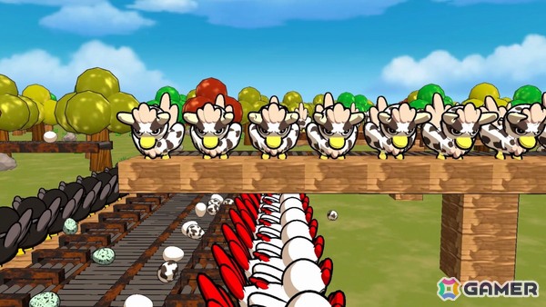 カオスな養鶏自動化ゲーム「Billion Egg Farm」無料デモ版が公開！ニワトリから産まれた卵をコンベアで運び売上10億を目指せの画像