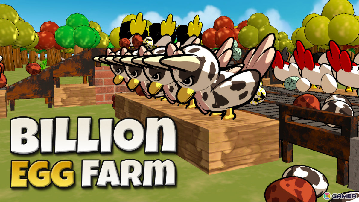 カオスな養鶏自動化ゲーム「Billion Egg Farm」無料デモ版が公開！ニワトリから産まれた卵をコンベアで運び売上10億を目指せの画像