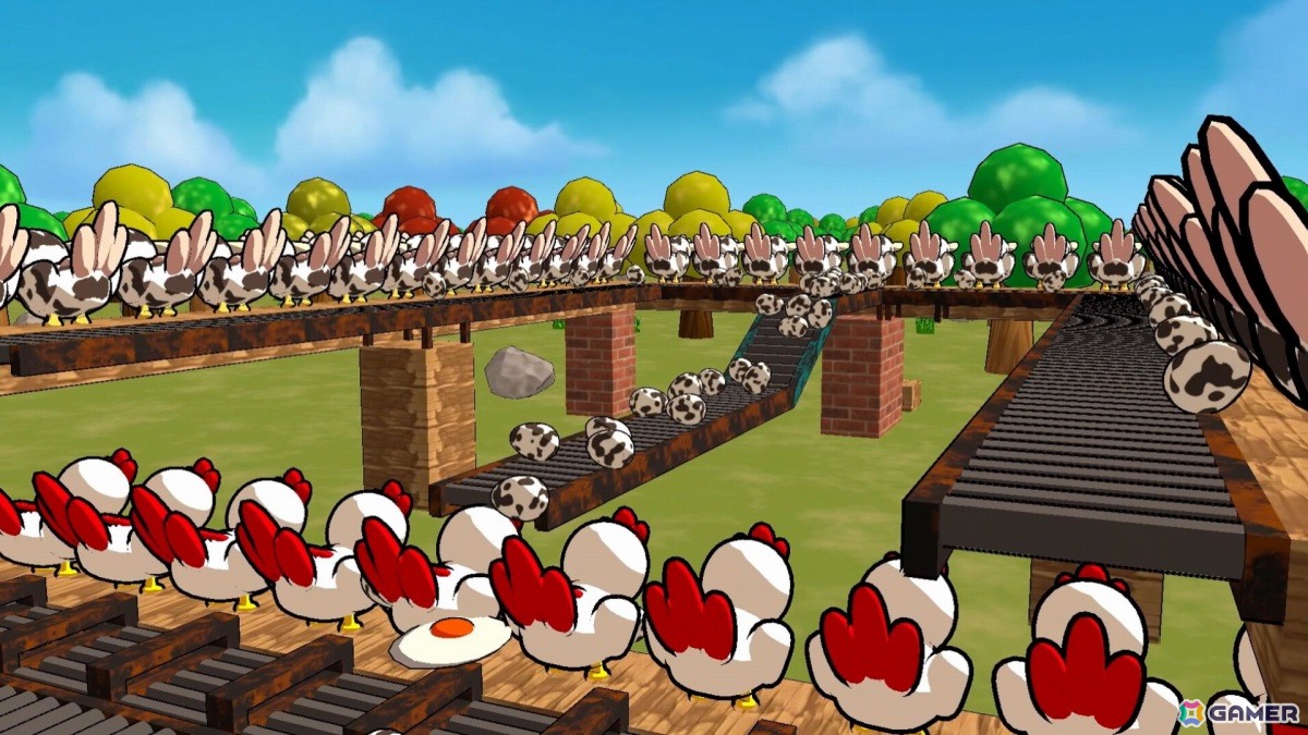 カオスな養鶏自動化ゲーム「Billion Egg Farm」無料デモ版が公開！ニワトリから産まれた卵をコンベアで運び売上10億を目指せの画像12