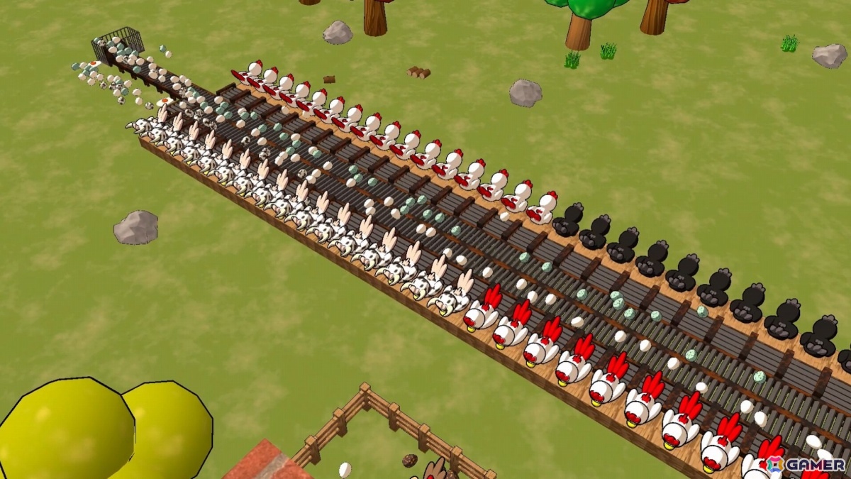 カオスな養鶏自動化ゲーム「Billion Egg Farm」無料デモ版が公開！ニワトリから産まれた卵をコンベアで運び売上10億を目指せの画像22