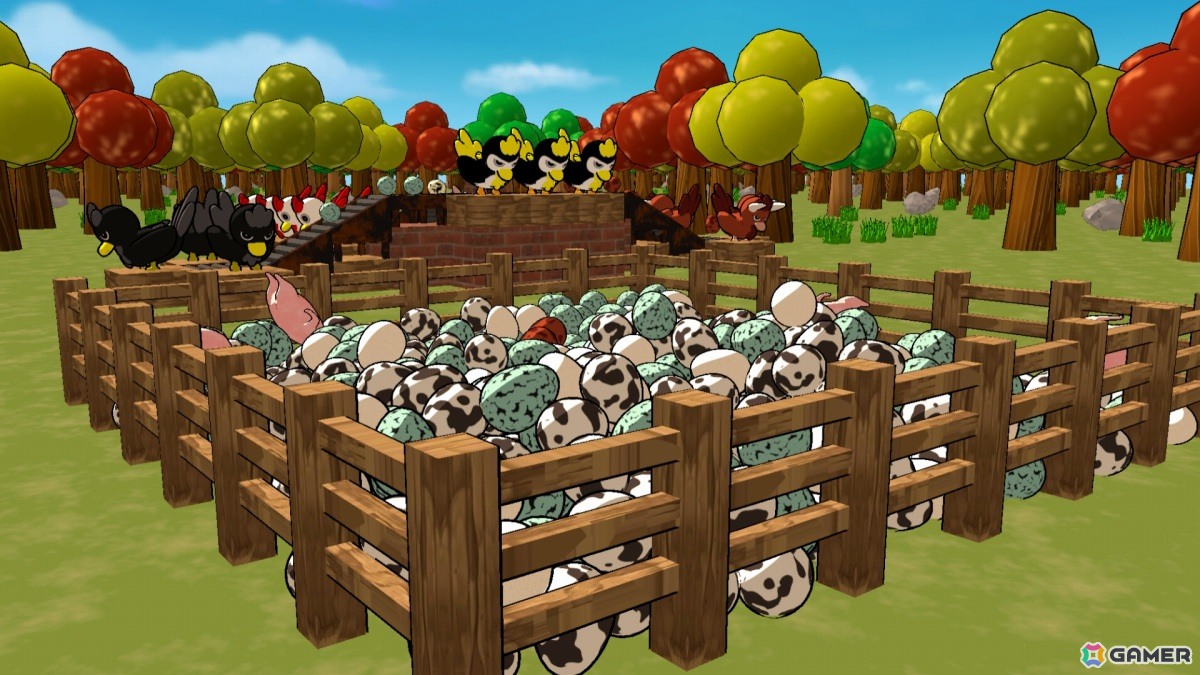 カオスな養鶏自動化ゲーム「Billion Egg Farm」無料デモ版が公開！ニワトリから産まれた卵をコンベアで運び売上10億を目指せの画像4