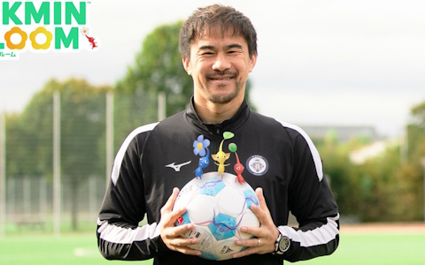 「ピクミンブルーム」で岡崎慎司さんとのパーティウォークが6月13日より開催!参加者はMii用の「サッカーボール」フェイスペイントを獲得可能