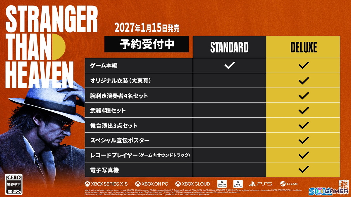 「STRANGER THAN HEAVEN」パッケージ版・デジタル版の予約受付がスタート!DLC・武器「ドス・影切」が特典でもらえるの画像