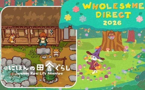 「にほんの田舎ぐらし」がインディーゲームの祭典「Wholesome Direct 2026」に採択！紹介を記念して報酬アイテムを獲得できるアップデートを実施