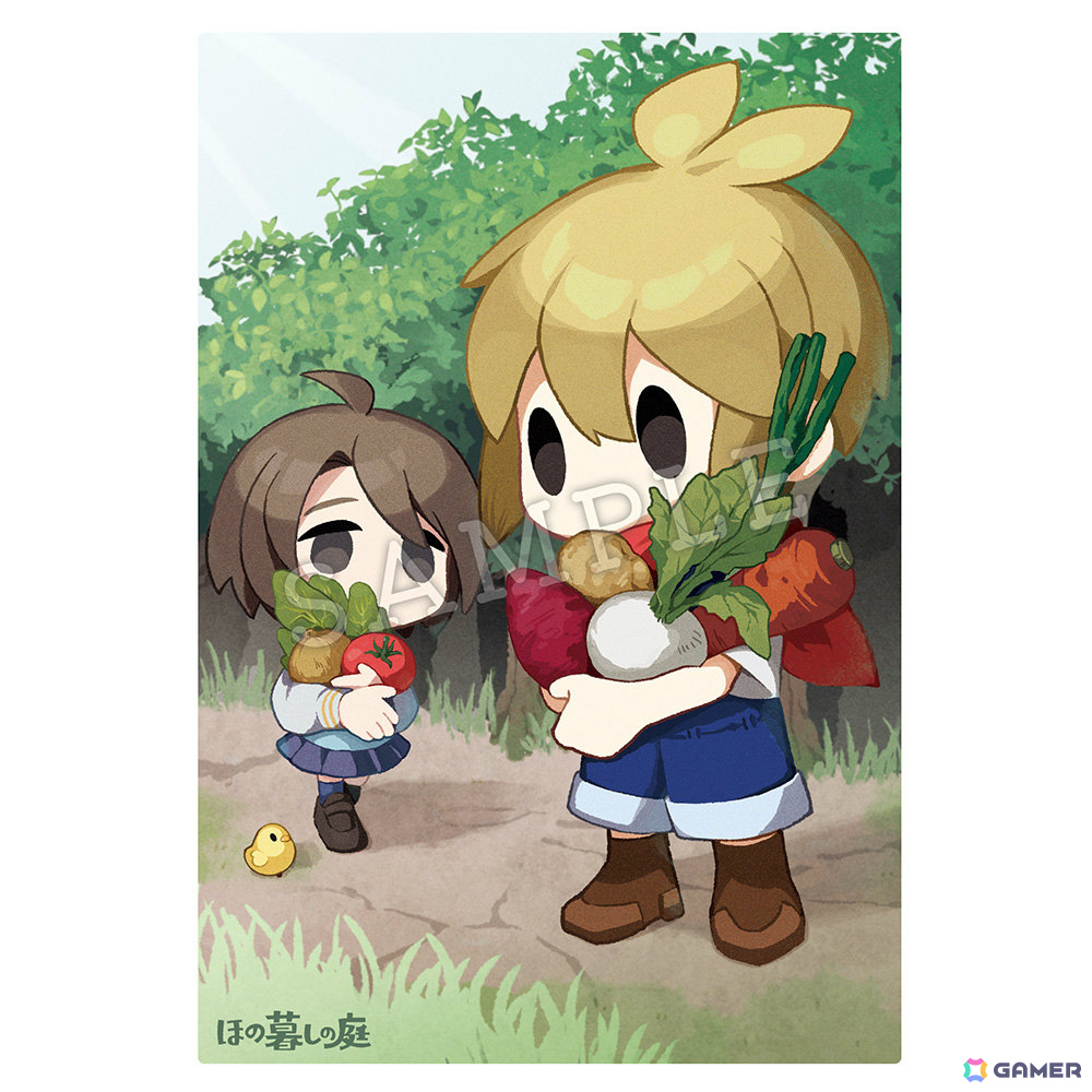 「ほの暮しの庭」店舗特典を一挙紹介！描き下ろしイラストや公式イラストを使ったアクスタ、Tシャツ、缶バッジ、クリアファイルなどがラインナップの画像
