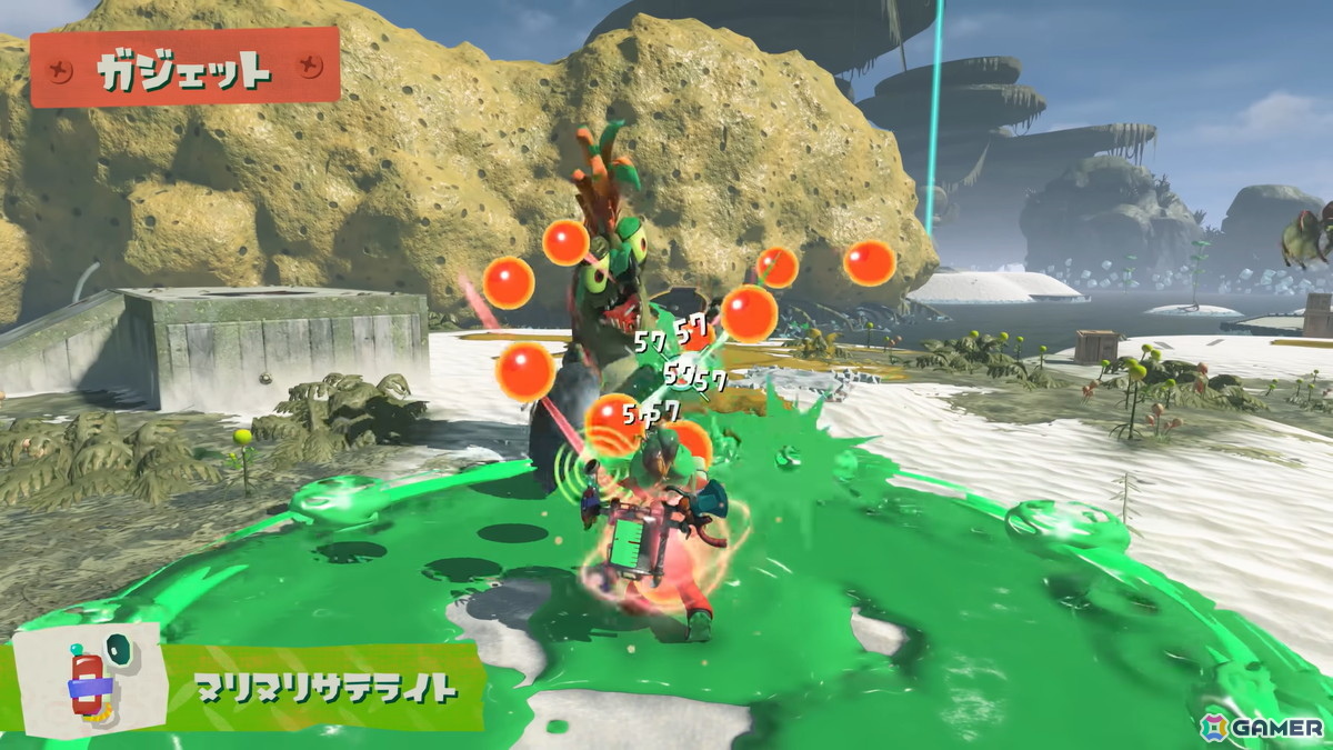「スプラトゥーン レイダース」に登場するガジェットや強化要素を紹介する新映像が公開！7月11日からは「スプラトゥーン3」でコラボフェスが開催の画像8