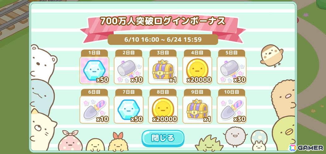「すみっコぐらし 農園つくるんです」の全世界累計ダウンロード数が700万件を突破！農園での楽しみがさらに広がる新施設「おすし屋」が実装の画像