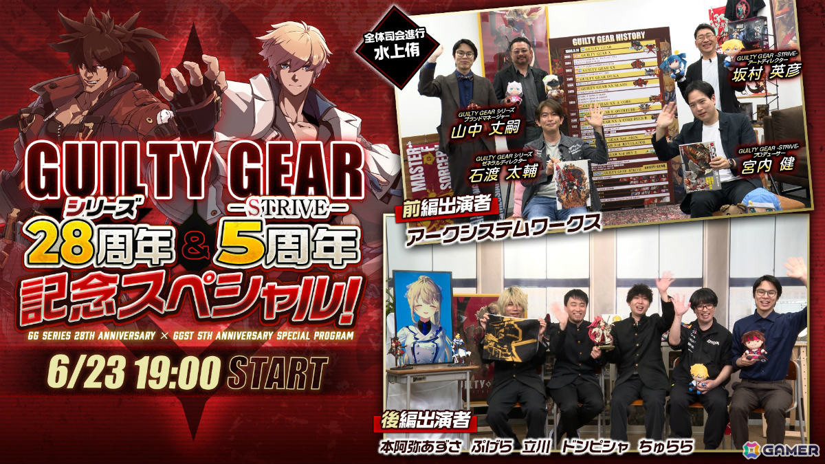 「GUILTY GEAR -STRIVE-」発売5周年記念イラストが公開！石渡太輔氏と開発チームがシリーズ28年間の歩みを振り返る公式番組も6月23日に配信の画像