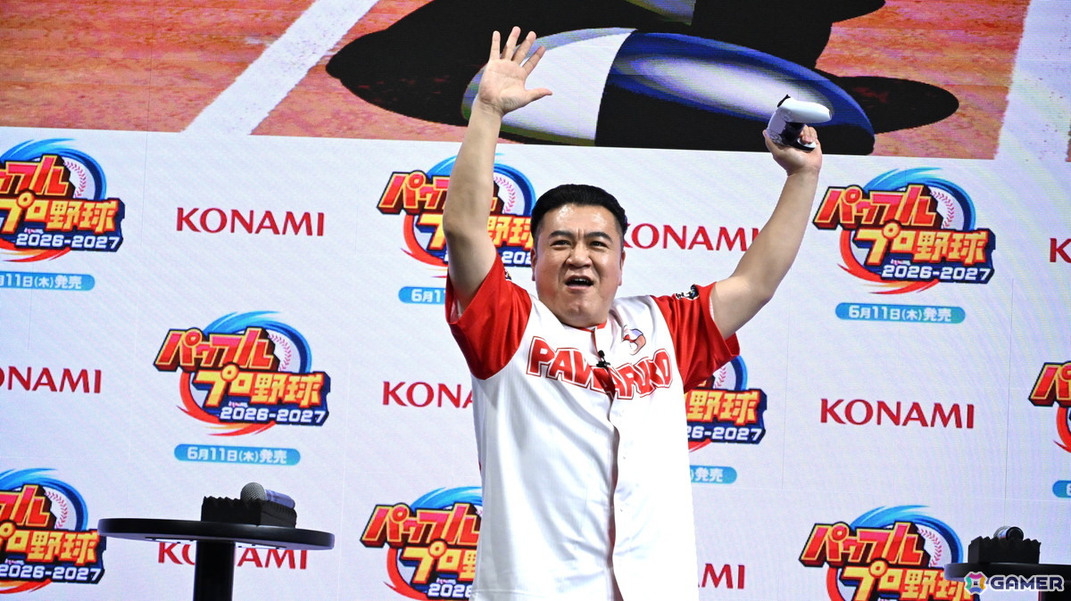 「パワフルプロ野球2026-2027」発売記念イベントでホームラン対決!なにわ男子の藤原丈一郎さんとアンタッチャブルがパワプロ愛を披露の画像