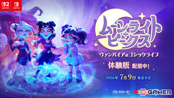 「ムーンライト・ピークス -ヴァンパイアのゴシックライフ-」Switch体験版が配信！おぐち氏らのデザインに切り替えられる“J-Anime スタイル”にも対応の画像1