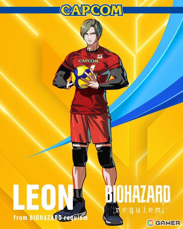 カプコンが2026年度のバレーボール日本代表全力応援キャラを発表！ジュリやレオン、ルディ、ディアナたちの描きおろしビジュアルも公開の画像6