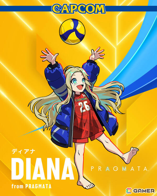 カプコンが2026年度のバレーボール日本代表全力応援キャラを発表！ジュリやレオン、ルディ、ディアナたちの描きおろしビジュアルも公開の画像9