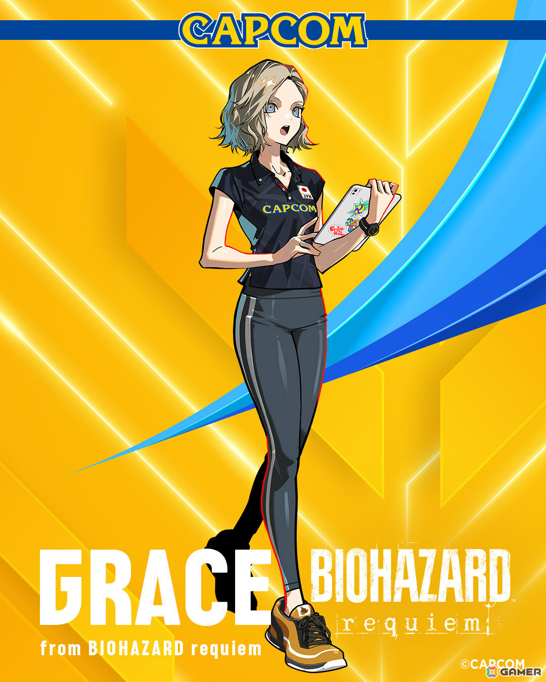 カプコンが2026年度のバレーボール日本代表全力応援キャラを発表!ジュリやレオン、ルディ、ディアナたちの描きおろしビジュアルも公開の画像