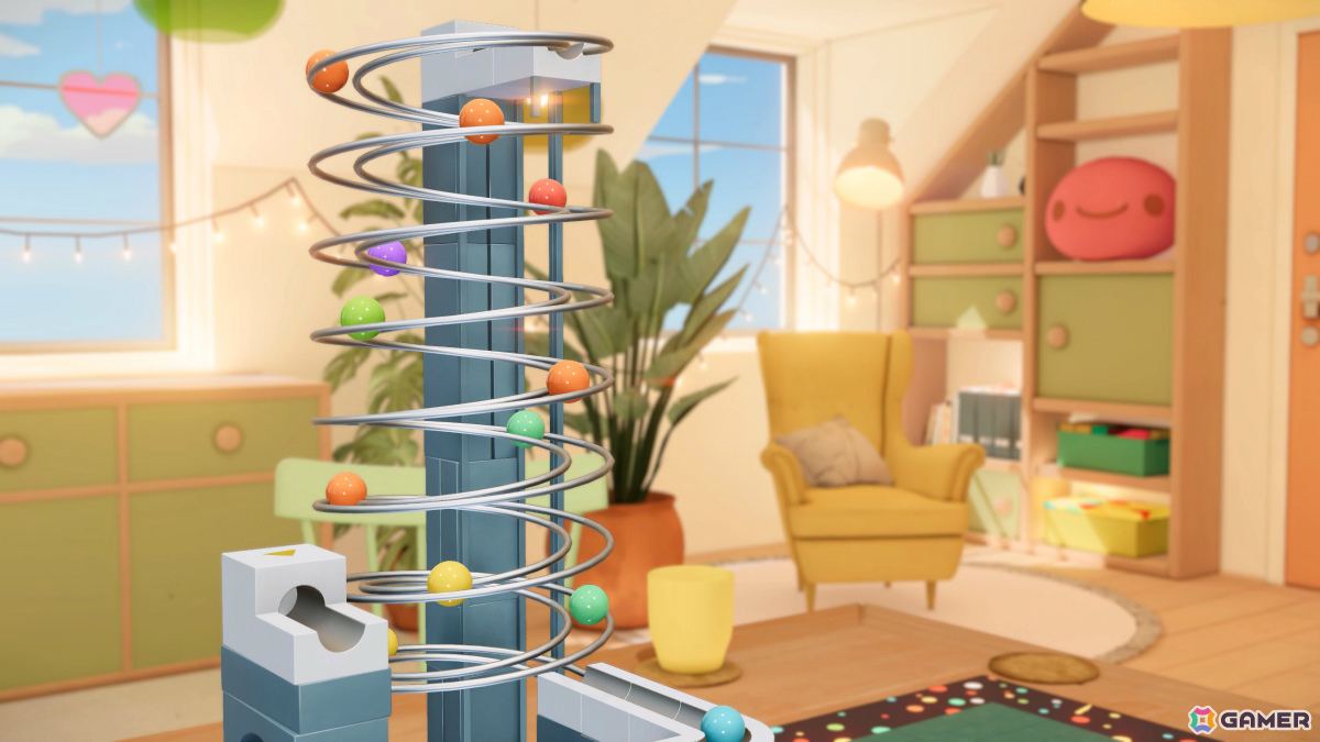 ビー玉が駆け抜ける夢のコースを作れるシミュレーションゲーム「Cozy Marbles ビー玉コロコロ大作戦」体験版が配信!の画像