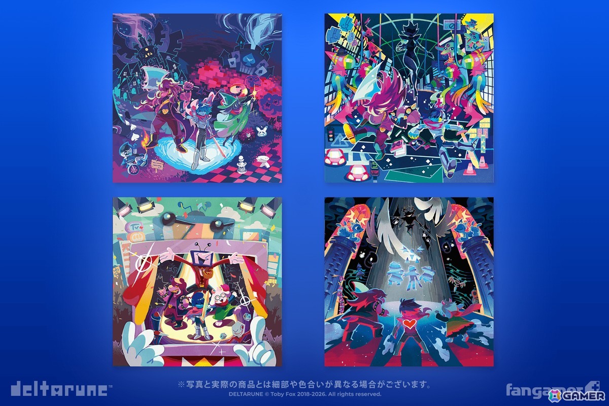 「DELTARUNE」Chapter 5の配信を記念して新作グッズ5点が発売!Tシャツやレコードなどがラインナップの画像