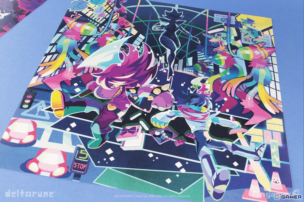 「DELTARUNE」Chapter 5の配信を記念して新作グッズ5点が発売!Tシャツやレコードなどがラインナップの画像