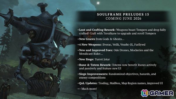 「Soulframe」クローズドアルファアップデート「プレリュード 15:神々と亡霊」が配信！戦利品・クラフトシステムの刷新に加え新武器、新たな敵などが追加の画像15