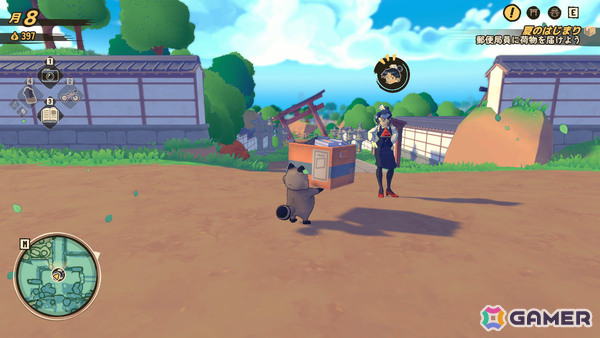 タヌキの郵便配達ADV「TANUKI: Pon's Summer」Steam Nextフェスへ向けたデモが公開!チュートリアル、初勤務、神社づくりなど序盤の3日間を楽しめるの画像