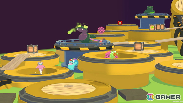 最大8人協力プレイ対応のドタバタパズルACT「Frog Sqwad」が発売！カエルたちを操作して食料をかき集めようの画像