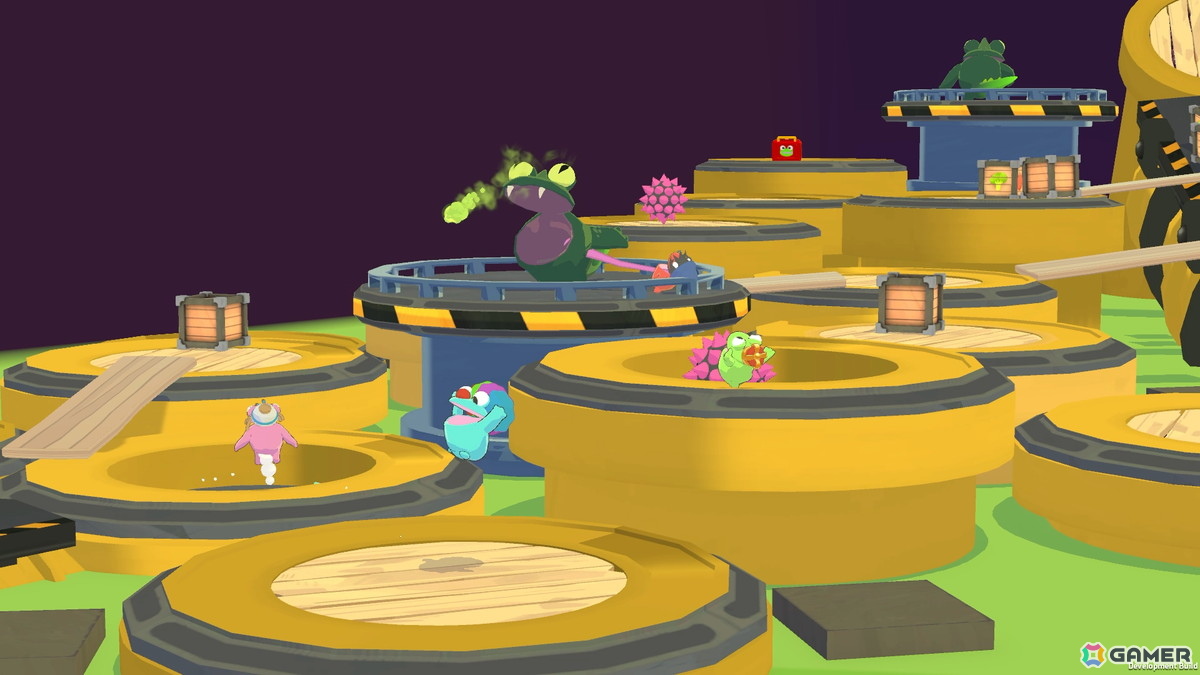 最大8人協力プレイ対応のドタバタパズルACT「Frog Sqwad」が発売！カエルたちを操作して食料をかき集めようの画像5