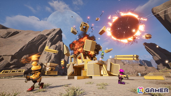 最大4人で協力できるカオスな建設シム「Salvation Denied」のデモがSteamで配信！重機やガジェットを駆使して巨大建造物の建設に挑めの画像