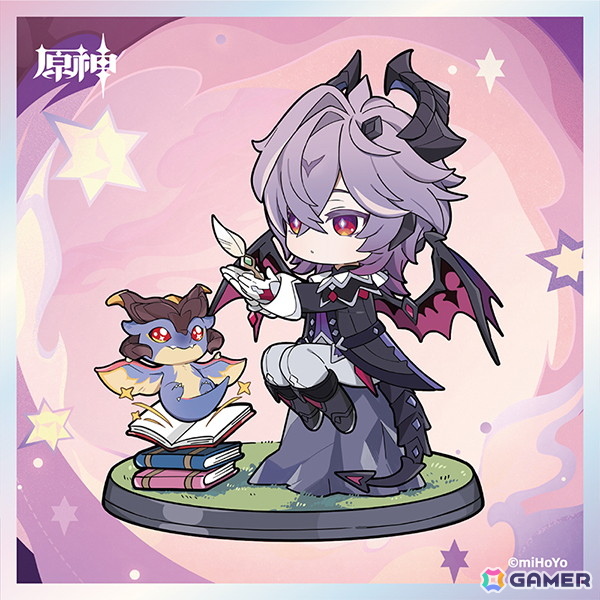 「原神」小さな礼服をまとった愛らしいドゥリンがちびキャラフィギュア化!グラデーションのかかった髪の毛先と龍の尻尾で幻想的な雰囲気に彩りをの画像