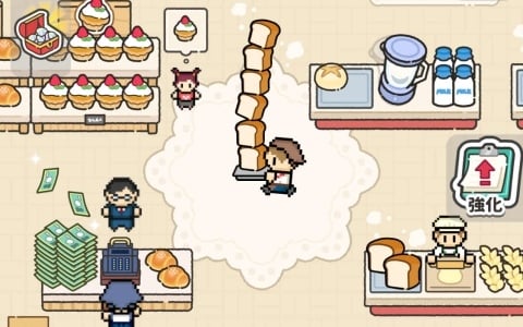 まち一番の大人気ベーカリーを目指す放置×経営ゲーム「焼きたて！パン工房」が配信！畑で収穫した作物を使ってパンを作りお店に並べよう