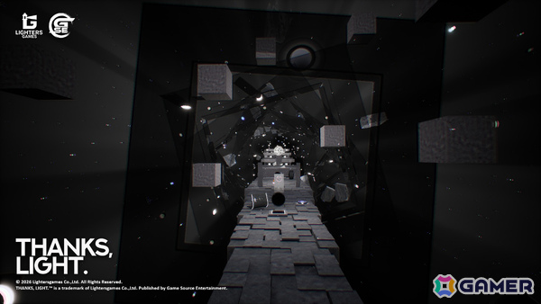光を操り物体を2D・3Dに切り替えるポータルライクパズル「THANKS, LIGHT.」がSteam Nextフェスに参加！の画像