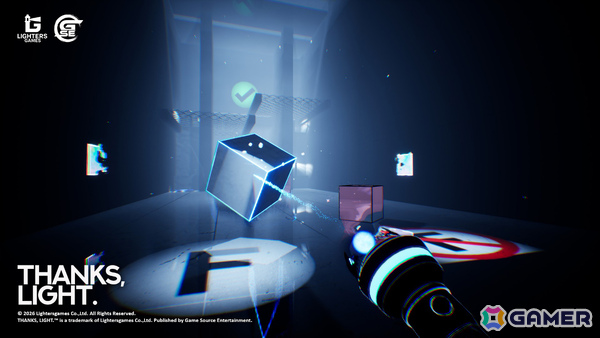 光を操り物体を2D・3Dに切り替えるポータルライクパズル「THANKS, LIGHT.」がSteam Nextフェスに参加！の画像