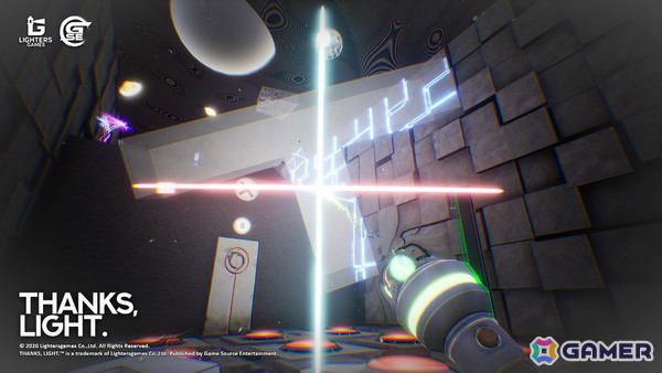光を操り物体を2D・3Dに切り替えるポータルライクパズル「THANKS, LIGHT.」がSteam Nextフェスに参加！の画像