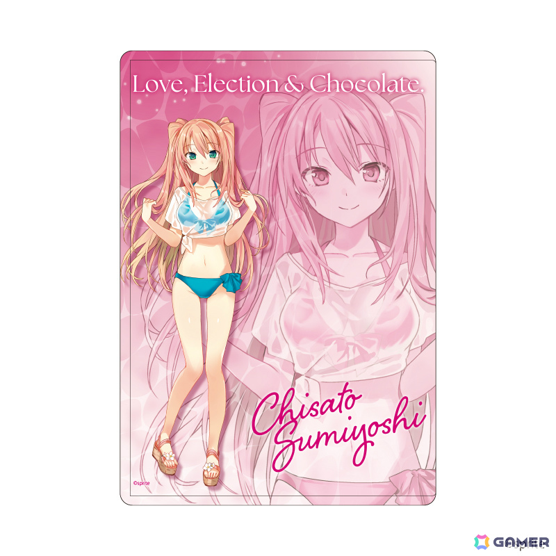 「恋と選挙とチョコレート」千里たちが水着姿で登場！イラストレーター・たん旦先生とコラボした新作グッズの販売が開始の画像