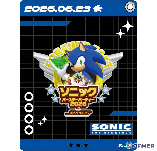 「ソニック バースデーパーティー 2026 in JOYPOLIS」の詳細が発表！ソニック楽曲にのせた絶叫ライドやバースデーメニューなど盛りだくさんの画像3