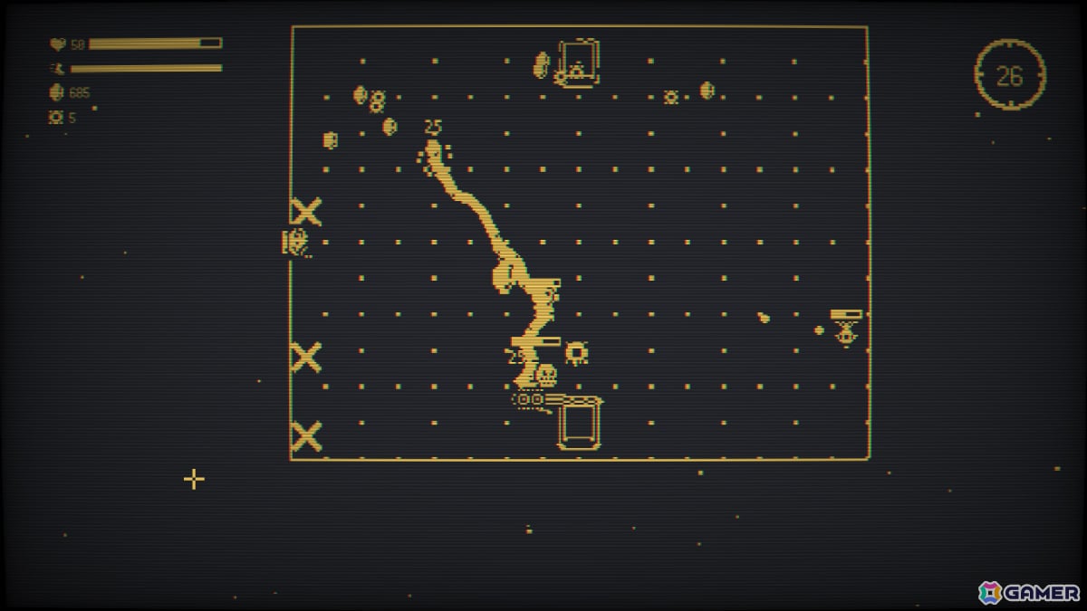 連鎖する電撃で暴走した機械をなぎ倒す1bitインクリメンタル・アクション「Elecade」Steam体験版が公開！の画像