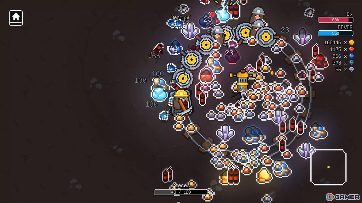 採掘インクリメンタルゲーム「Loop Miner」のデモ版がSteamで公開！採掘と強化を繰り返して鉱山の最深部を目指そうの画像7