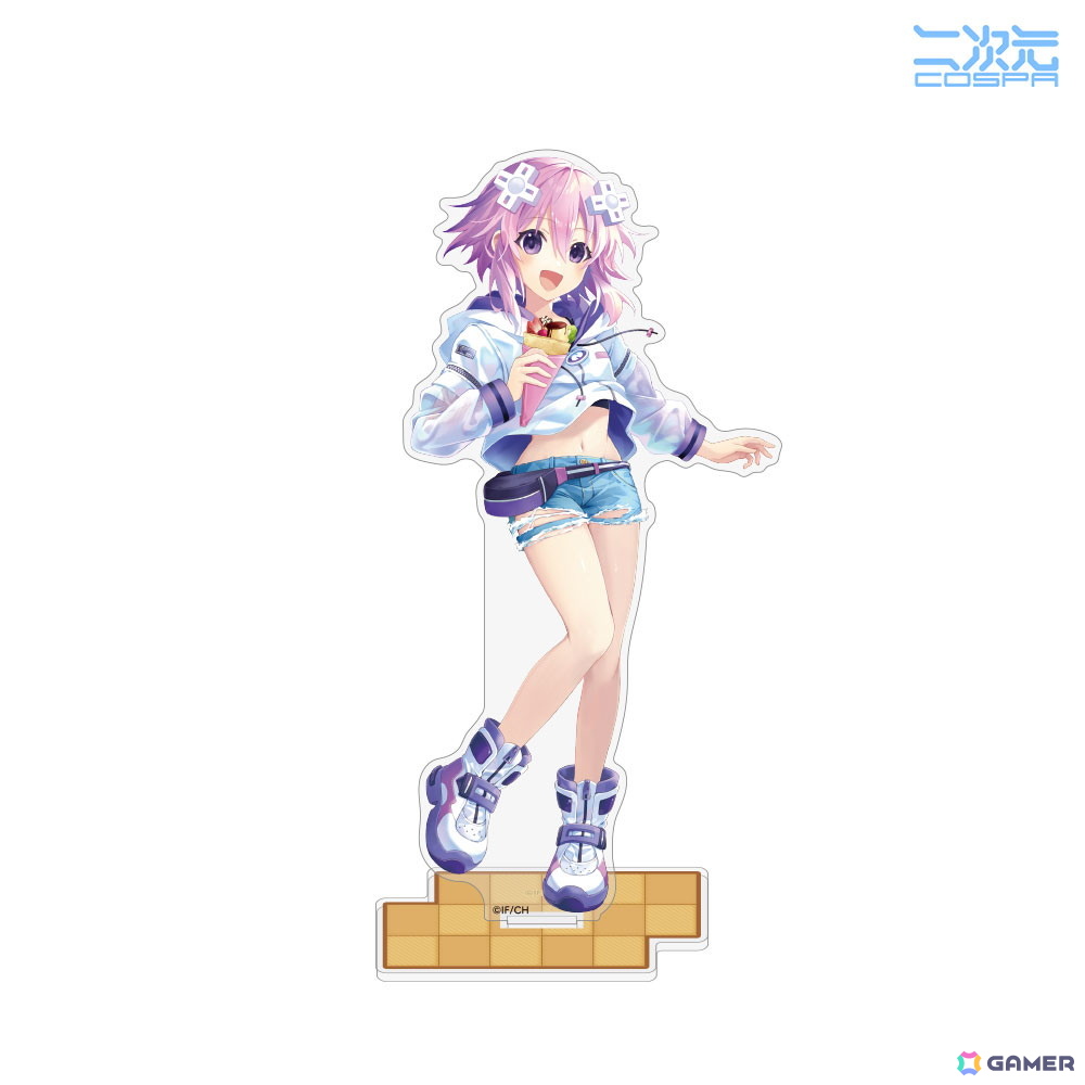 「超次元ゲイム ネプテューヌ」スイーツを楽しむネプテューヌたちの描き下ろしイラストがキャンバスアートやアクスタになって登場!の画像