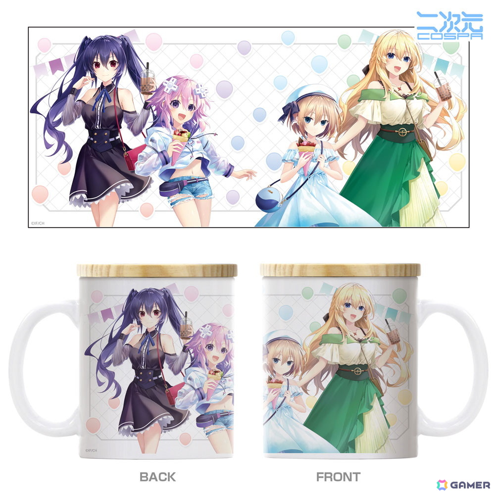 「超次元ゲイム ネプテューヌ」スイーツを楽しむネプテューヌたちの描き下ろしイラストがキャンバスアートやアクスタになって登場!の画像