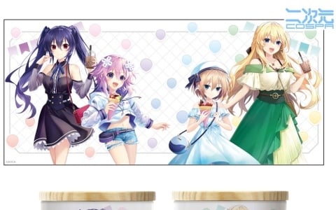 「超次元ゲイム ネプテューヌ」スイーツを楽しむネプテューヌたちの描き下ろしイラストがキャンバスアートやアクスタになって登場！