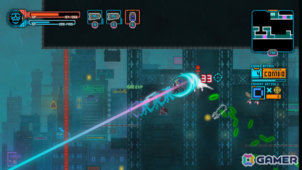 サイバーパンク2Dドットアクション「ナイトブラッドW：断罪の狼」体験版がSteam Nextフェスで配信の画像3
