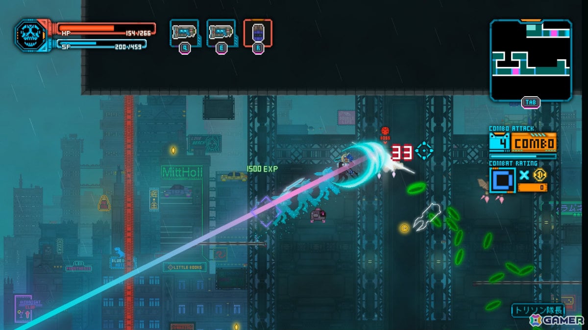 サイバーパンク2Dドットアクション「ナイトブラッドW:断罪の狼」体験版がSteam Nextフェスで配信の画像
