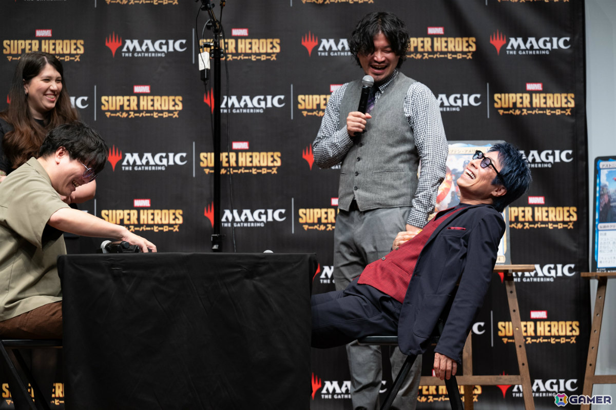 「マジック：ザ・ギャザリング | マーベル スーパー・ヒーローズ」発売PRイベントが開催！田村淳さんがマジックプロ・行弘賢さんといち早く対戦の画像13