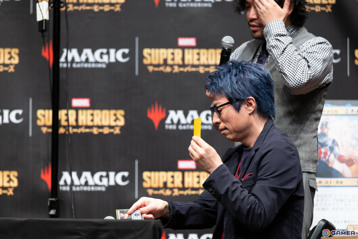「マジック：ザ・ギャザリング | マーベル スーパー・ヒーローズ」発売PRイベントが開催！田村淳さんがマジックプロ・行弘賢さんといち早く対戦の画像16