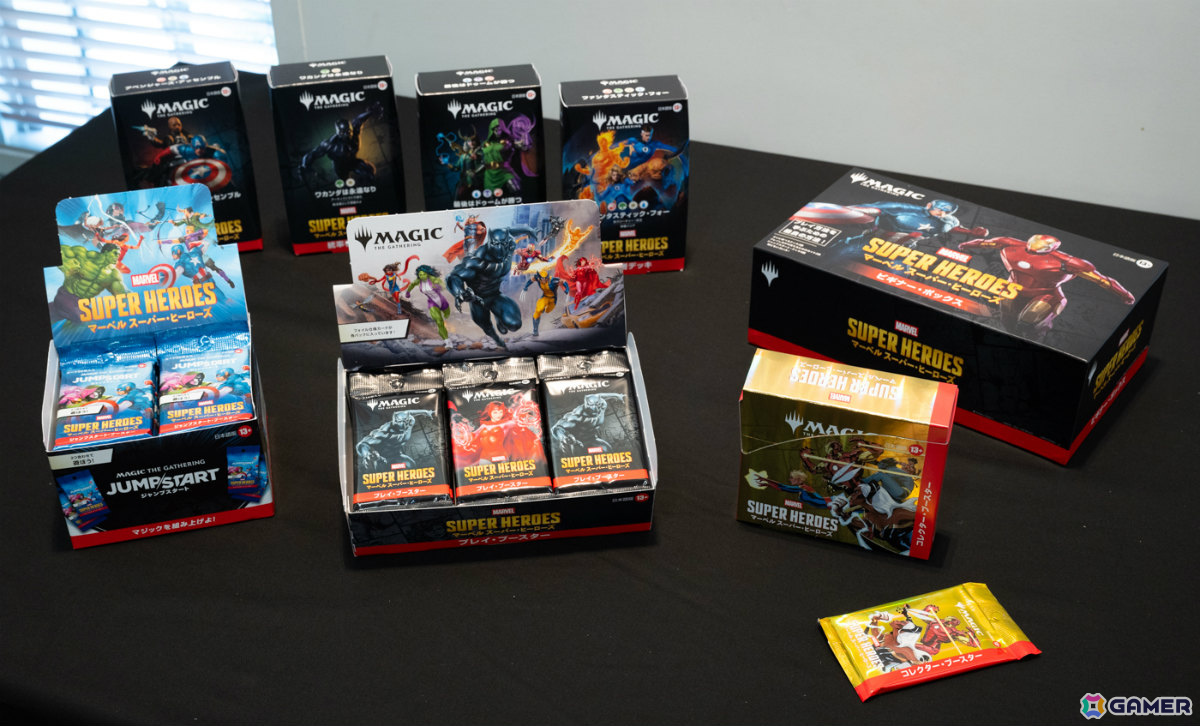 「マジック:ザ・ギャザリング | マーベル スーパー・ヒーローズ」発売PRイベントが開催!田村淳さんがマジックプロ・行弘賢さんといち早く対戦の画像