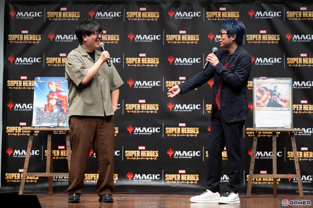 「マジック：ザ・ギャザリング | マーベル スーパー・ヒーローズ」発売PRイベントが開催！田村淳さんがマジックプロ・行弘賢さんといち早く対戦の画像8