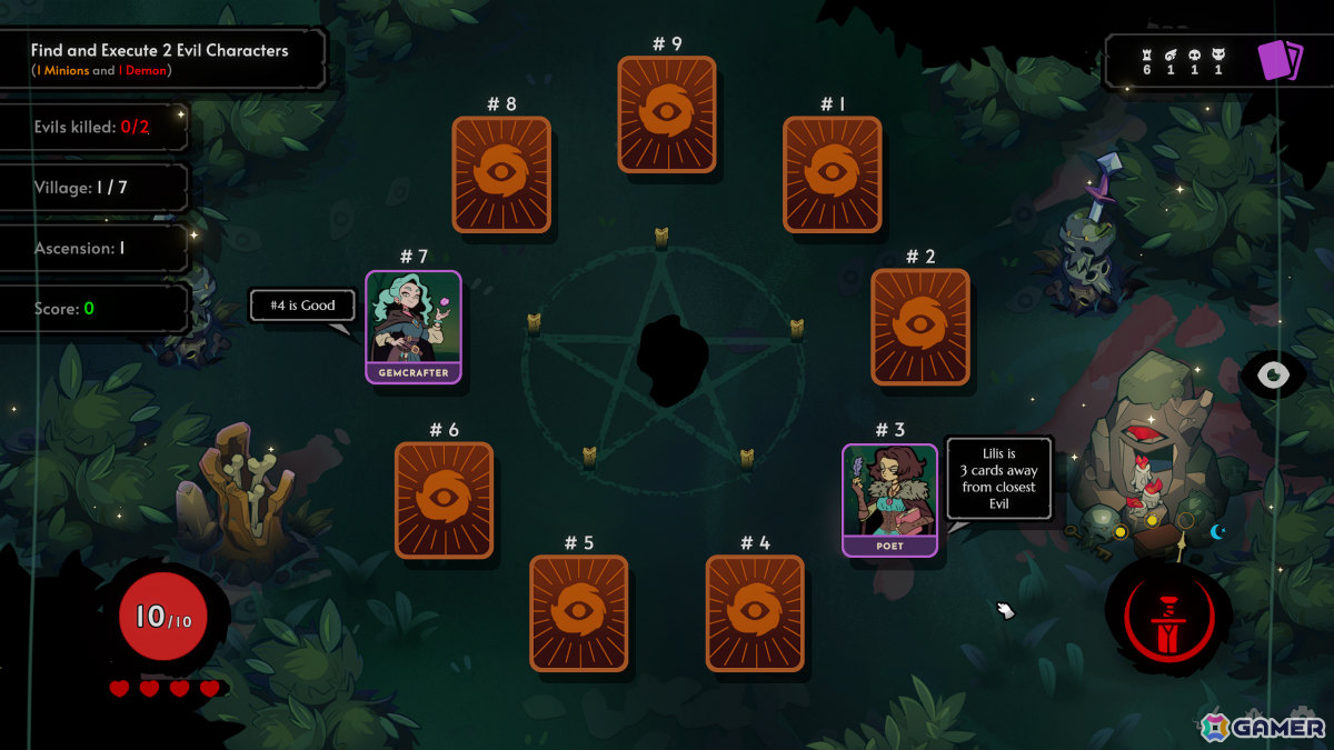 嘘をついてくるカードと向き合うひとり用人狼系デッキ構築ローグライク「Demon Bluff」Steam Nextフェス向けデモが配信！の画像2